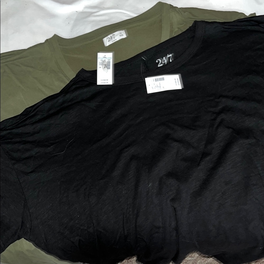Black and Olive T-Shirts